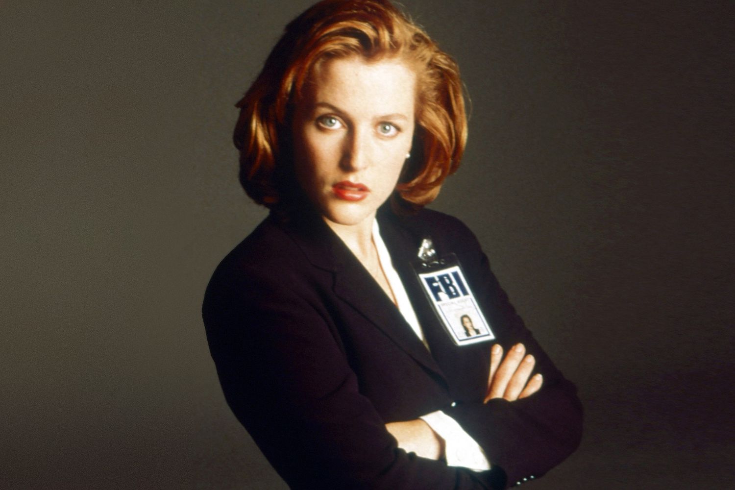 Gillian Anderson portrait in The X-Files